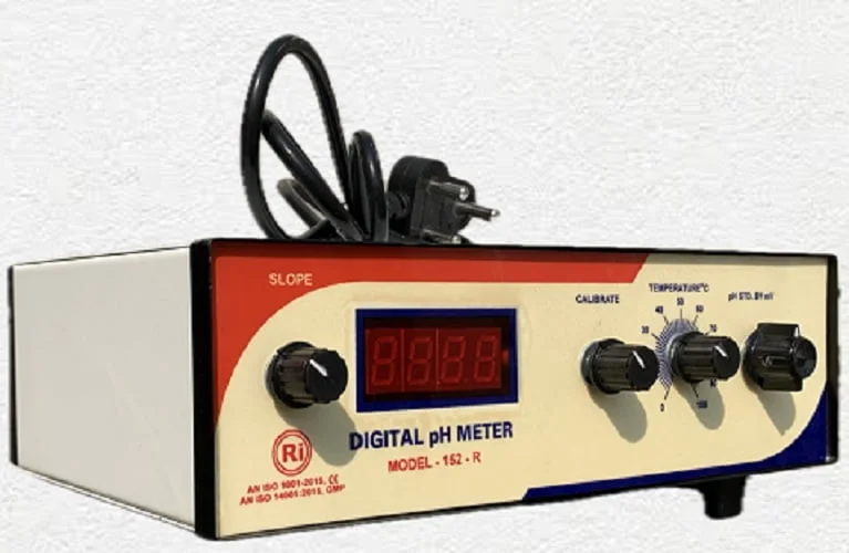 Table top ph meter Side